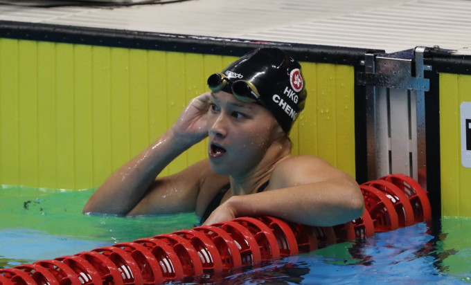郑莉梅在女子200米自由泳决赛排第6，无缘奖牌。王嘉豪摄
