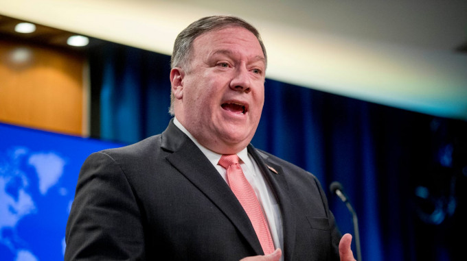 外交部批评美国国务卿蓬佩奥恶毒攻击中国政治体制。AP图片