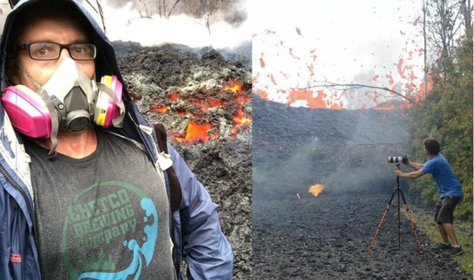 基拉韦亚火山不断喷发，有居民和游客却争相赶往灾难最前线自拍。