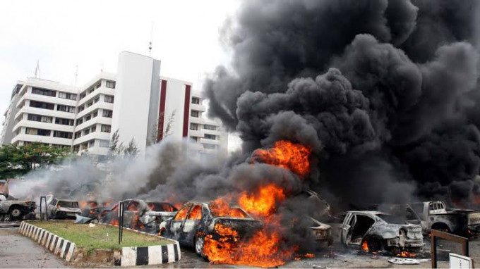 尼日利亚受到连环自杀式炸弹袭击，造成至少18人死亡，48人受伤。网上图片