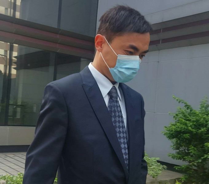 警員譚永昌（41歲）否認不小心駕駛及妨礙司法公正兩罪。潘琪慧攝