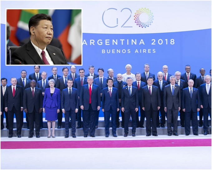 習近平在20國集團領導人峰會上發表講話。