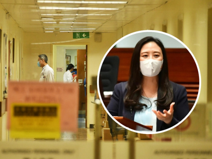 民建联立法会议员葛佩帆（小图）表示，医学界一直拒绝输入海外医生，质疑是「医生霸权」。资料图片