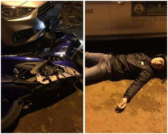 越南男子伪造车祸「呃Like」。facebook