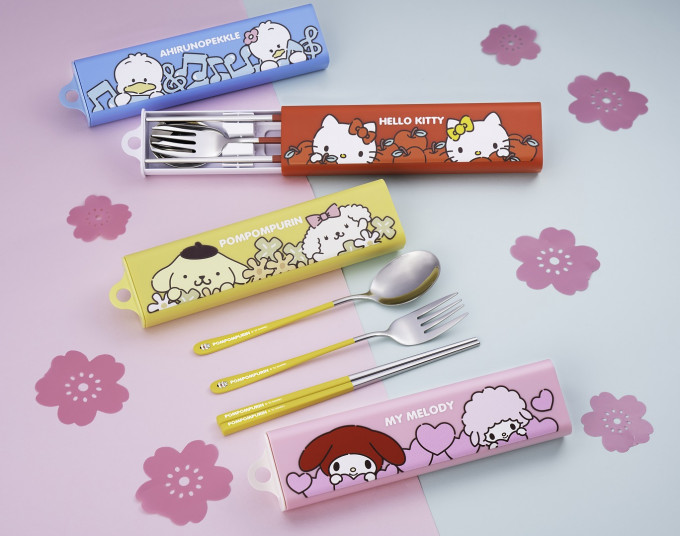 Sanrio characters自在食餐具由3月16日早上7時起，可到7-Eleven分店儲印花或以yuu積分隨機換購。