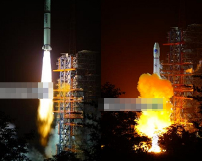 中國分別在7月9日及10日成功完成兩次衛星發射。網圖