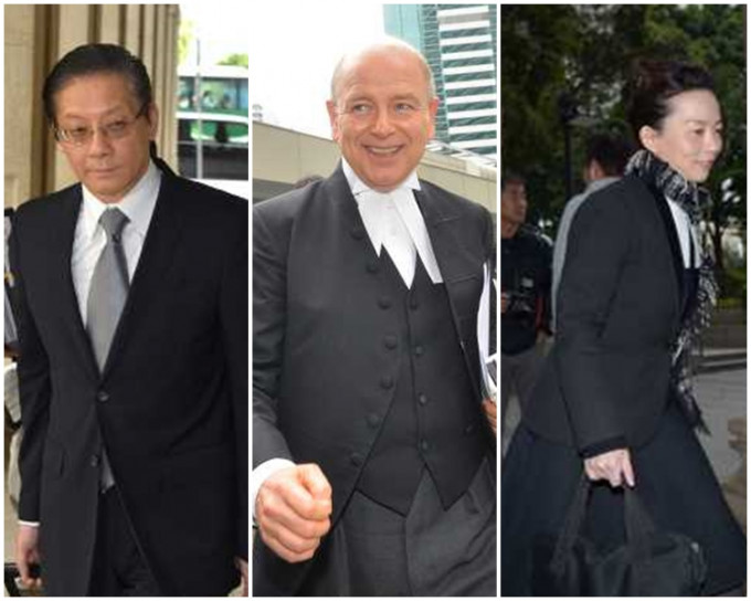 英國御用大律師David Perry(中) 、資深大律師謝華淵(左)及大律師黃佩琪。