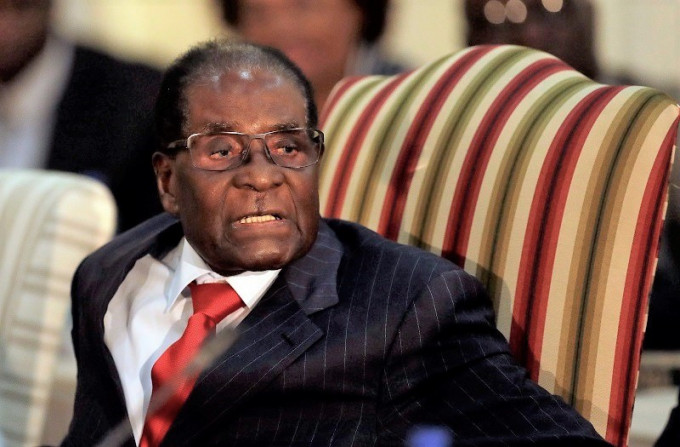 津巴布韋總統穆加貝同意下台。AP
