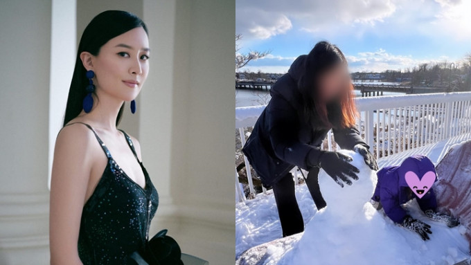 41歲陳法拉素顏展現真實狀態   陪3歲愛女砌雪人網民激讚一舉動可愛