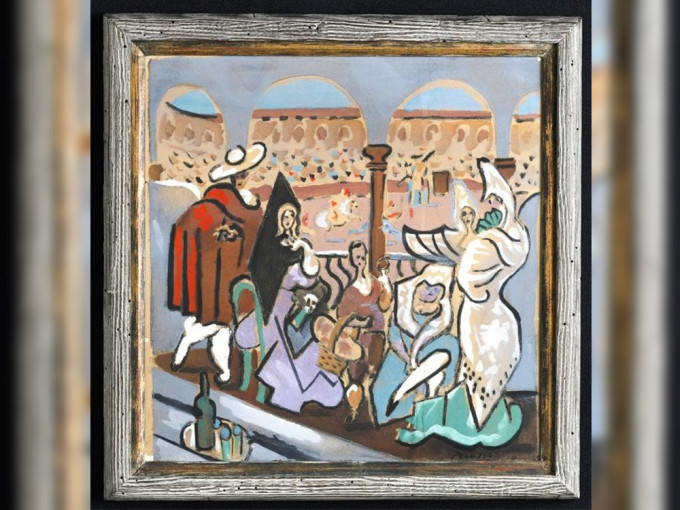 據稱是畢加索畫作《三角帽》近日以15萬美元賣出。網圖
