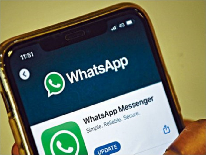 印度律師入禀挑戰WhatsApp改條款。網圖