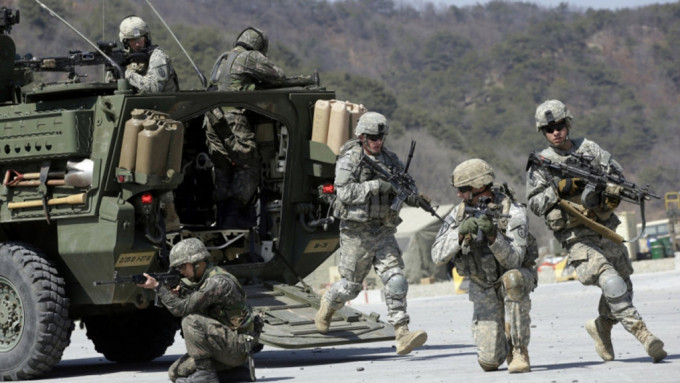 南韓軍隊強調北韓如動用核武，將自取滅亡。AP資料圖片