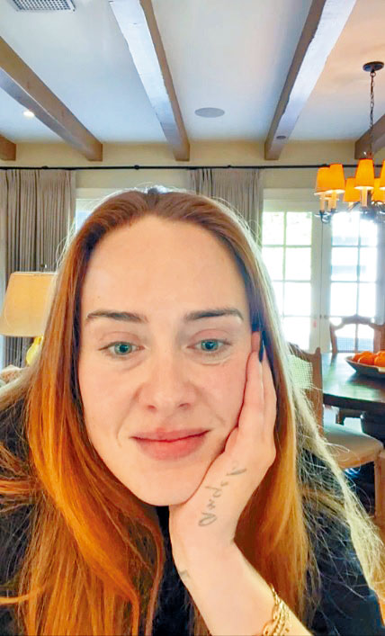 Adele做直播外泄新歌40秒錄音。