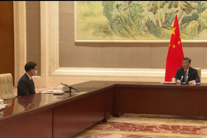 李家超上京，獲國家主席習近平接見。