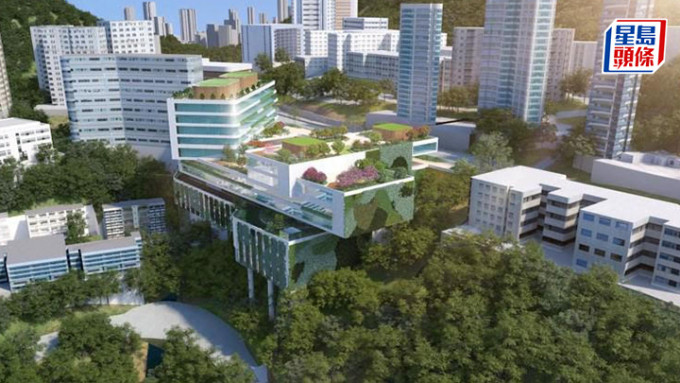 劉澤星表示，新教研大樓落成後，會增添虛擬實境和遙距交流等設備。圖為大樓概念圖。