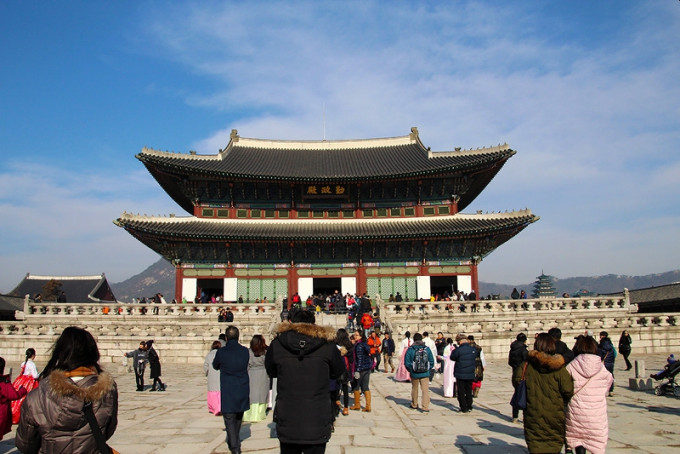 韓國確診男導遊1月曾接待中港台遊客團參觀景福宮等地。(網圖)