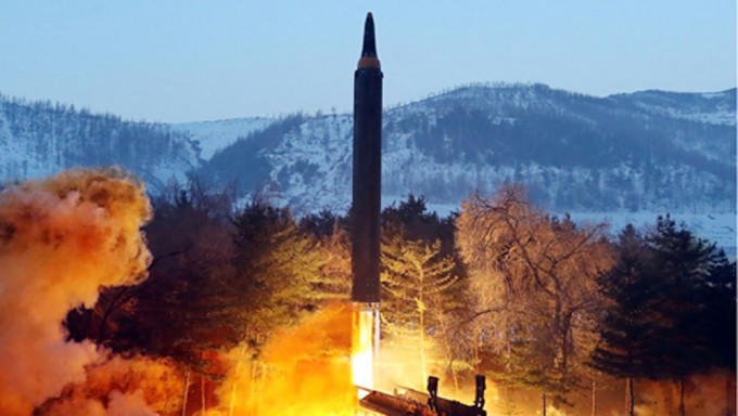 北韓證實昨日試射中程彈道導彈。AP圖片