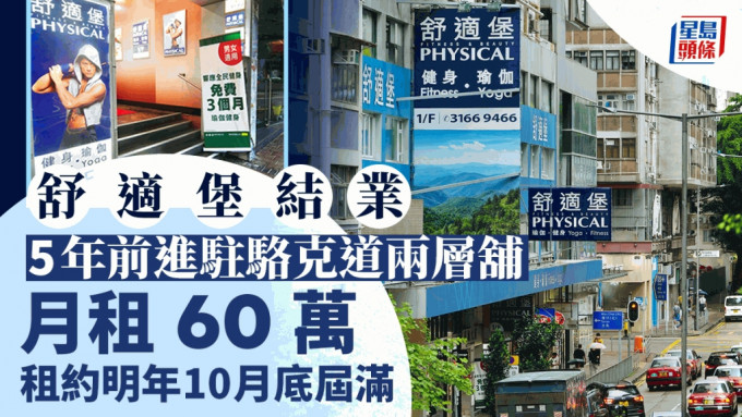 舒适堡湾仔两层铺月租60万  原约至明年10月底 新投资者声称会重开