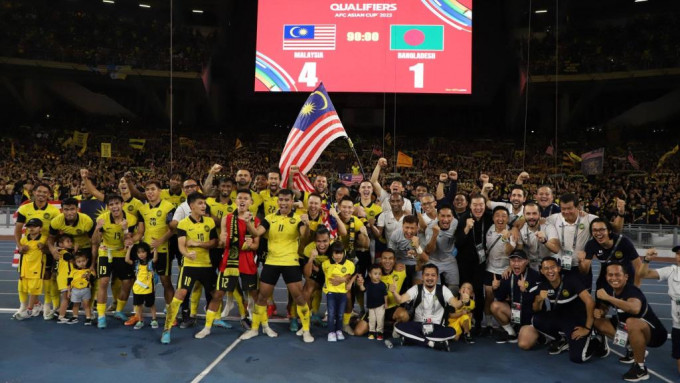 大馬以2勝1負的成績，打入亞洲盃決賽周。 馬來西亞足總圖片