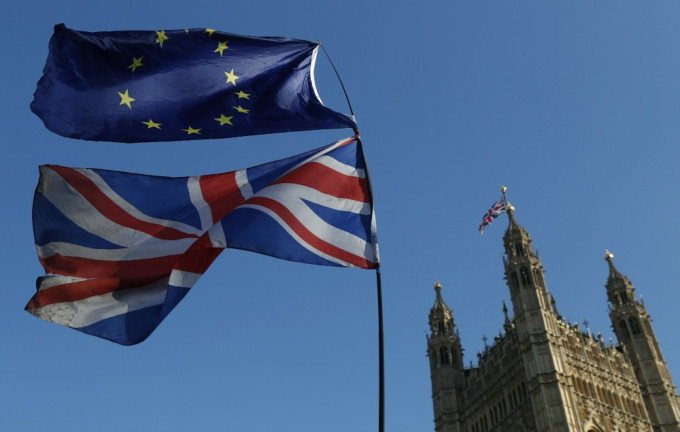 据报欧盟与英国谈判有进展，有望下月初取得协议。AP图片