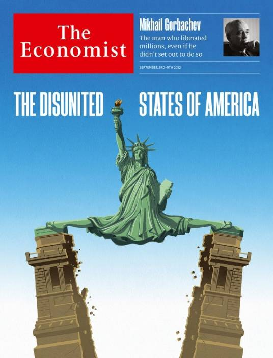 《經濟學人》新一期雜誌封面。《經濟學人》網站截圖。