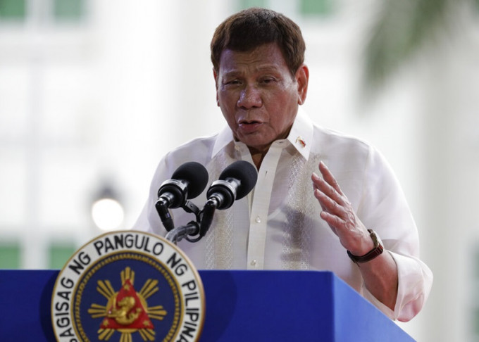 菲律宾总统府指，在杜特尔特任期结束前绝不会配合国际刑事法庭的调查。AP资料图片