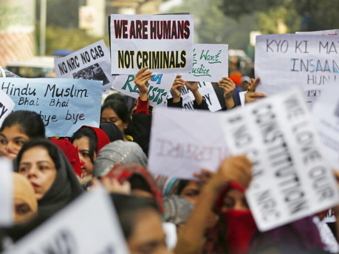 印度反《公民身分法》抗爭行動升級。AP