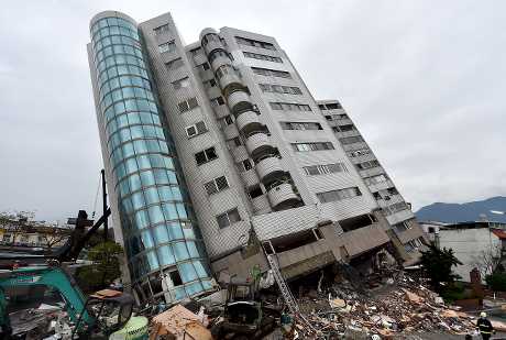 花蓮日前發生規模6級強震，造成上百人死傷。新華社