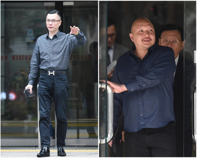 案件其中兩名被告陳家建(左)及黎家龍(右)。資料圖片