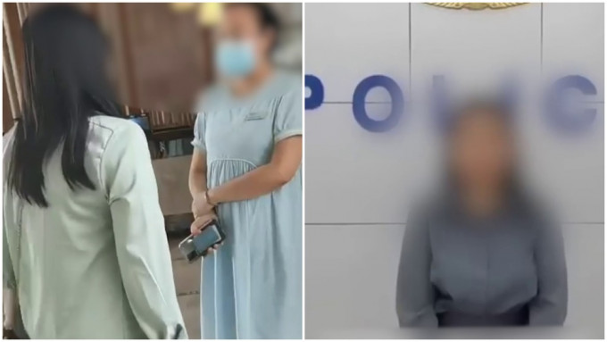 三亚女房客在大堂大骂女经理后拍片道歉。互联网图片