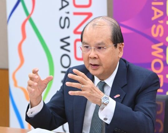 張建宗昨參與網上研討會，向超過二百名東南亞國家聯盟的商界人士介紹香港穩健的根基和在「一國兩制」下的獨特優勢。