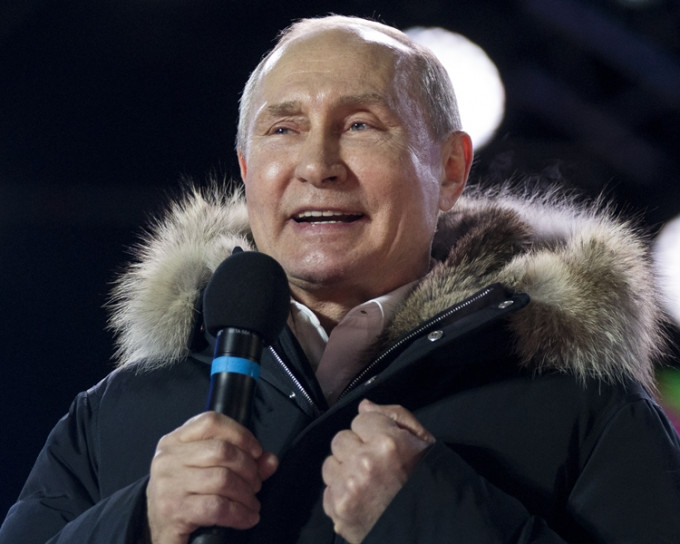 俄羅斯總統普京在今年三月選舉中以壓倒性姿態勝出。AP