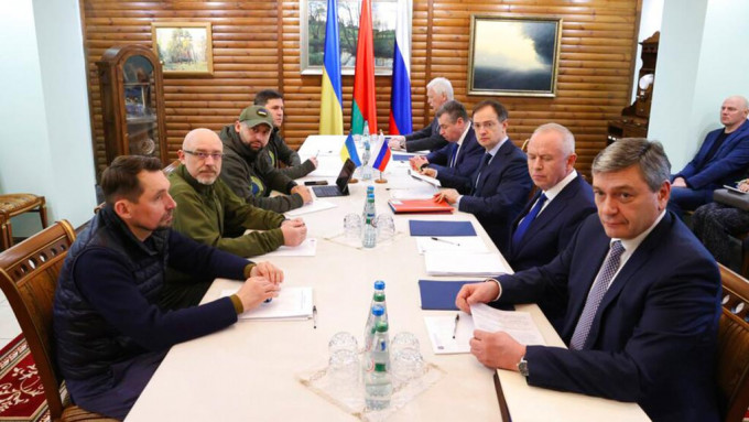俄羅斯及烏克蘭第三輪談判召開。AP圖片