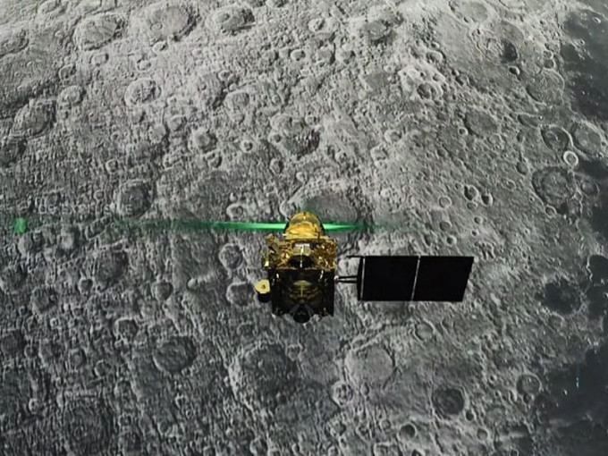 印度「月船2号」失去联络1天后，确认在月球「硬着陆」。(网图)