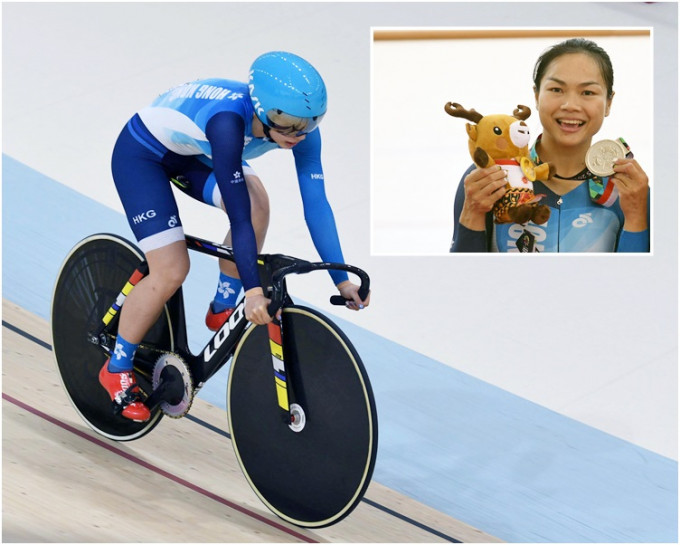 李慧詩成功衛冕場地單車女子凱琳賽金牌。資料圖片