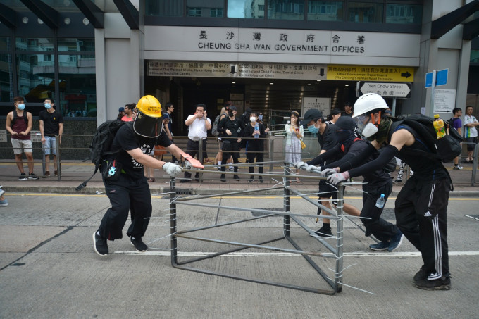 台湾行政院表态支持香港的「自由民主运动」。资料图片