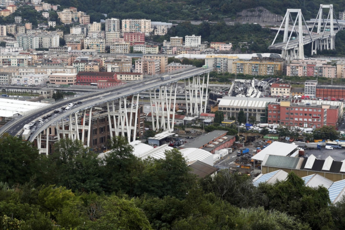 意大利熱那亞大橋倒塌近2年　重建後將於近日投入使用。AP圖片