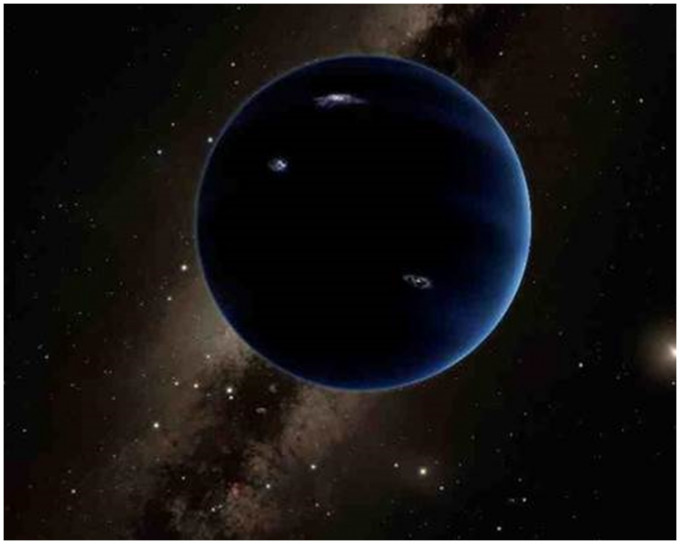 「第9行星」(Planet 9) 想像图。AP图片