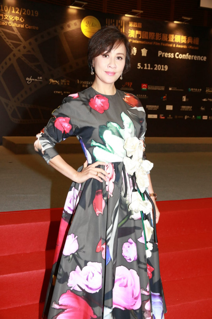 劉嘉玲出席澳門國際影展暨頒獎禮。