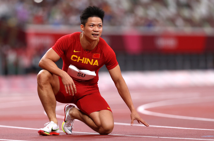 苏炳添在100米准决赛跑出9秒83，是今届田径场上的中国之光。Reuters