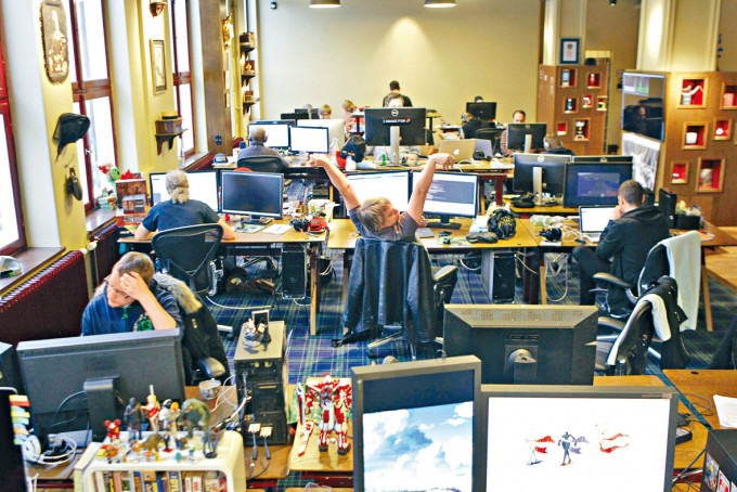 网络游戏公司Mojang于斯德哥尔摩的办公室。