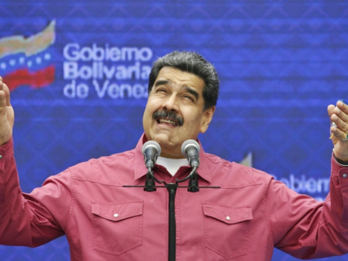 委內瑞拉總統馬杜羅的Facebook專頁被凍結30天。AP圖片