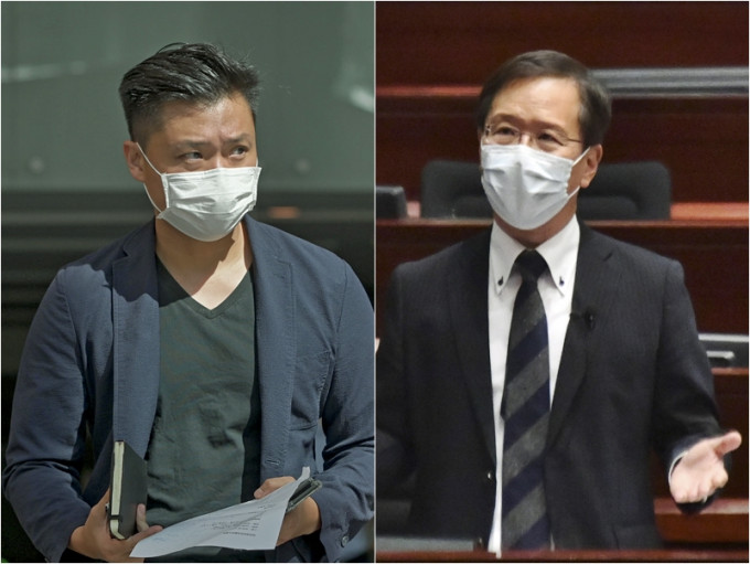 民建联立法会议员郑泳舜（左）及公民党立法会议员郭家麒（右）。资料图片