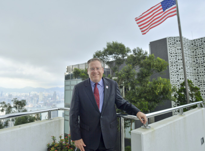 前美国驻香港总领事唐伟康。 资料图片