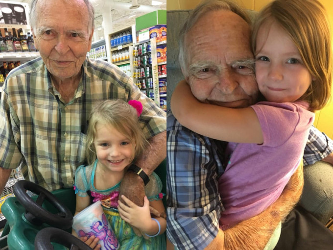 82歲喪妻伯伯超市偶遇4歲女孩，臨終心靈得慰藉重拾家庭溫暖。(網圖)