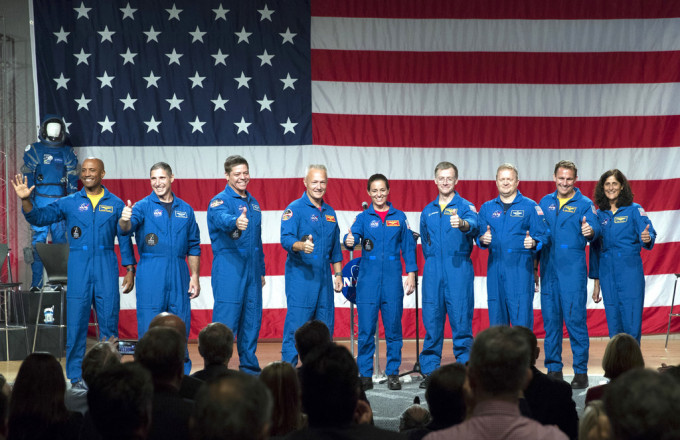 美國太空總署昨日公布九名太空人的名單。AP資料圖片