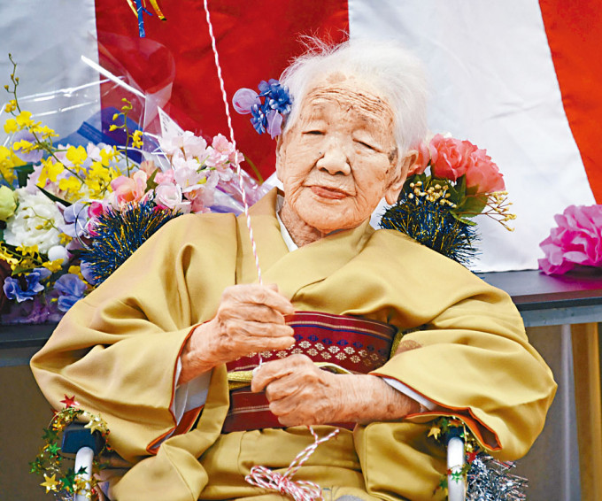 现年一百一十八岁女人瑞田中加子。