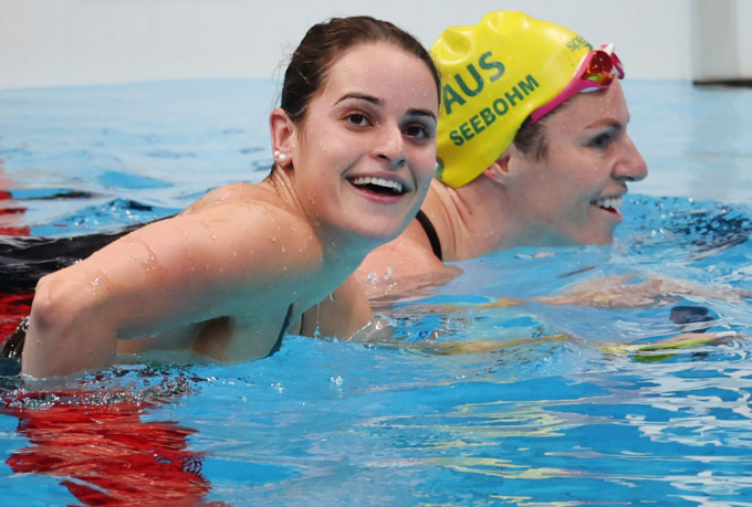 麦姬昂夺女子200米背泳金牌。网上图片