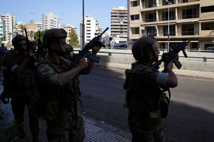 黎巴嫩首都貝魯特發生的槍擊事件，已增至最少6死32傷。AP圖片