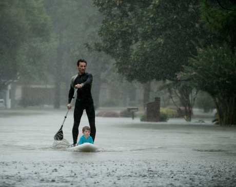 路易斯安那州部分地区受热带风暴哈维带来的豪雨侵袭。AP